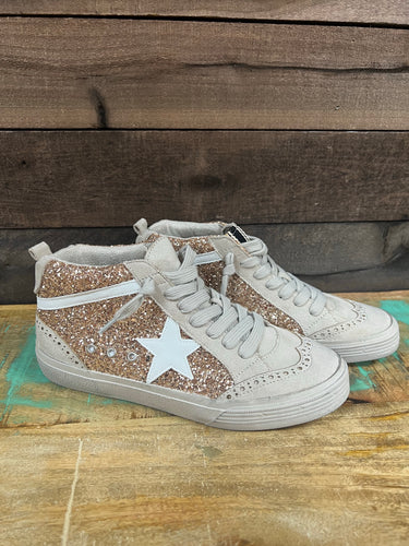 Rina Gold High Top Sneaker