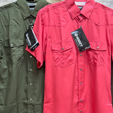 Load image into Gallery viewer, Men’s Hooey Short Sleeve Pearl Snap