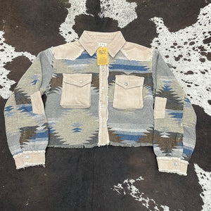 Women’s Taupe Multi Shacket