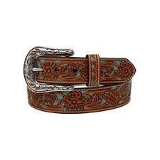 Ariat Turquoise Tooler Leather Belt