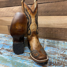 Load image into Gallery viewer, Women’s Circle G Brown/Grey Overlay Sq. Toe