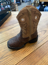 Load image into Gallery viewer, Toddler Daniel Brown Ostrich Boot