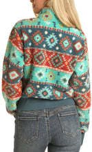 Load image into Gallery viewer, Rock and Roll Turquoise Aztec Pullover