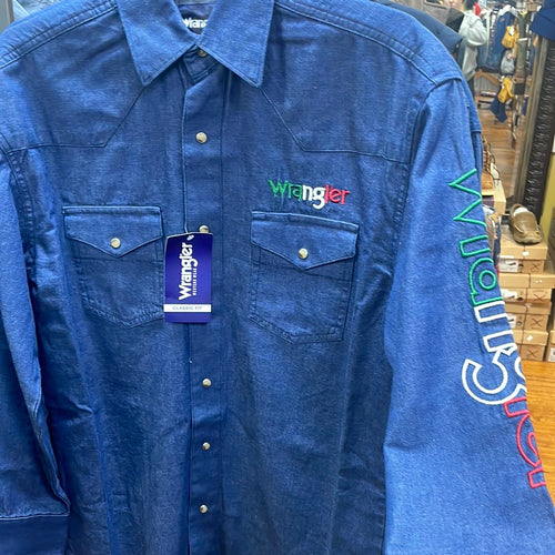 Wrangler Men’s Logo LS Mexico