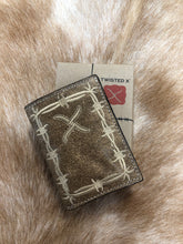 Load image into Gallery viewer, Twisted X Barbed Wire Trim Trifold Wallet