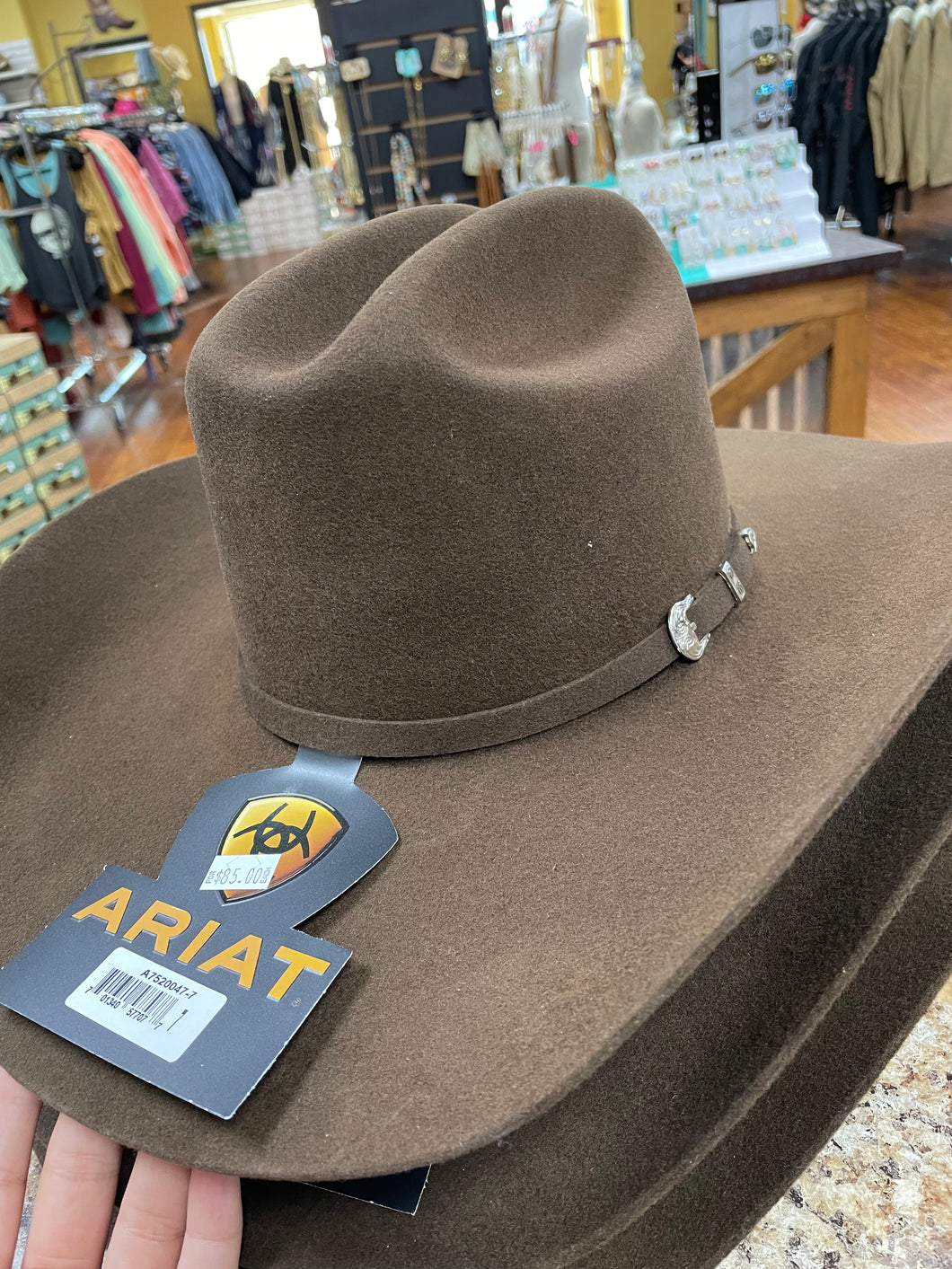 Ariat Wool Chocolate Cowboy Hat