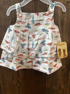 Infant Girls Wrangler Woven Tank