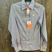 Load image into Gallery viewer, Women’s Stripe Cinch Shirt