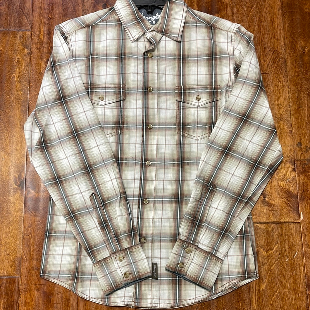 Mens Wrangler Retro Button Shirt