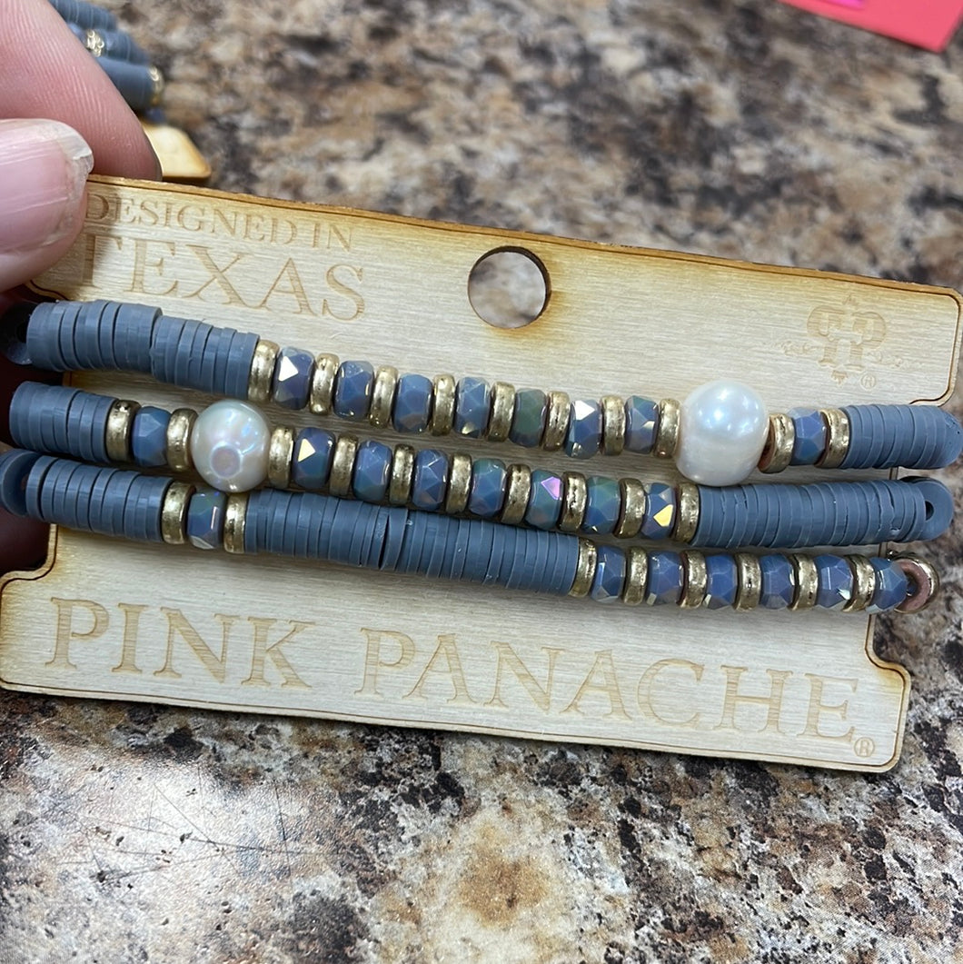 Grey small set of bracelets