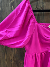 Load image into Gallery viewer, Hot Pink Babydoll Top