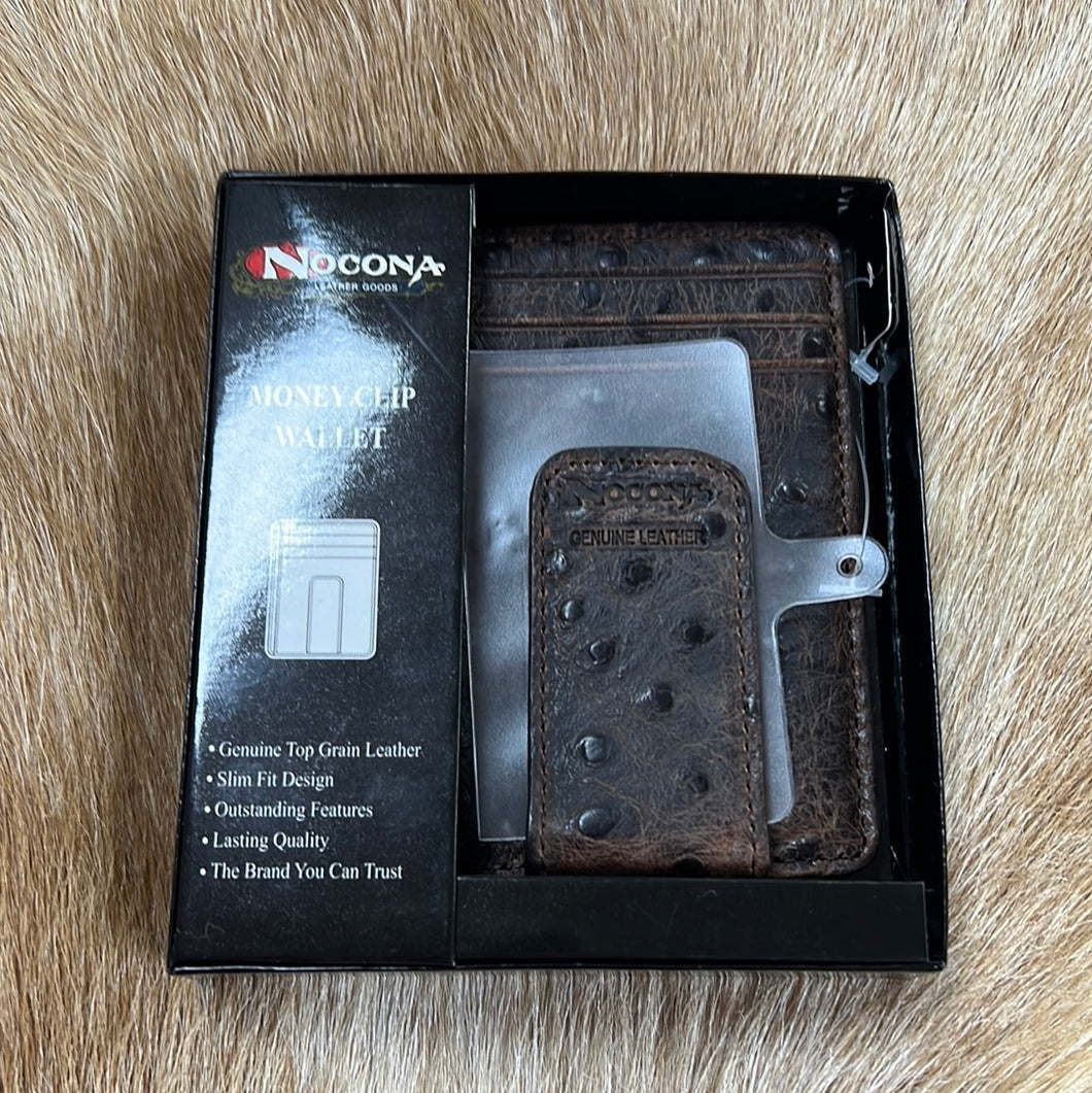 Ostrich Money Clip Wallet
