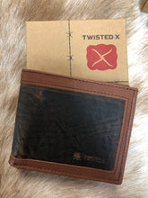 Load image into Gallery viewer, Twisted X Blk/Brn Bifold Wallet