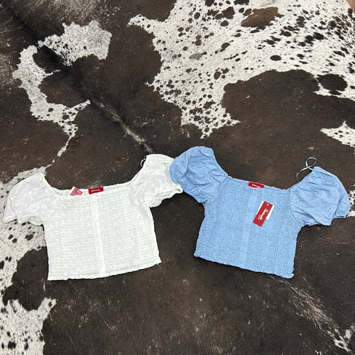 Women’s Smocked Crop Top