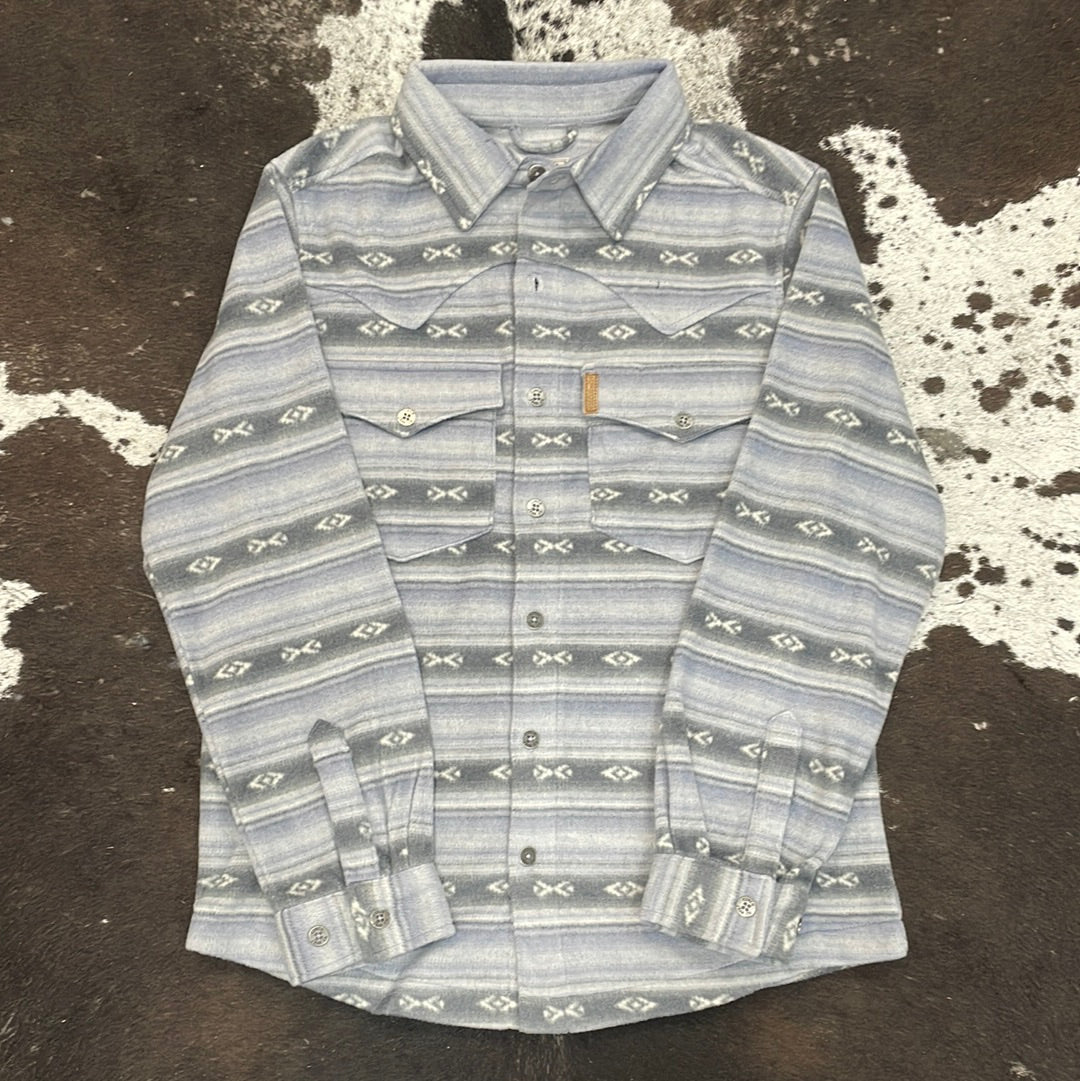 Blue sales shirt jacket