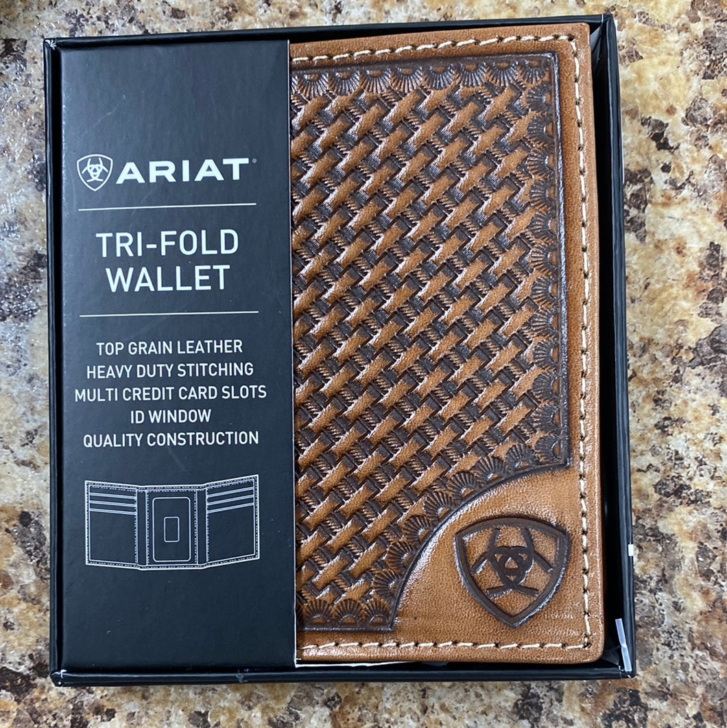 Ariat Top Grain Leather Wallet