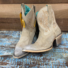 Load image into Gallery viewer, Corral Bone Embroidery Ankle Boot