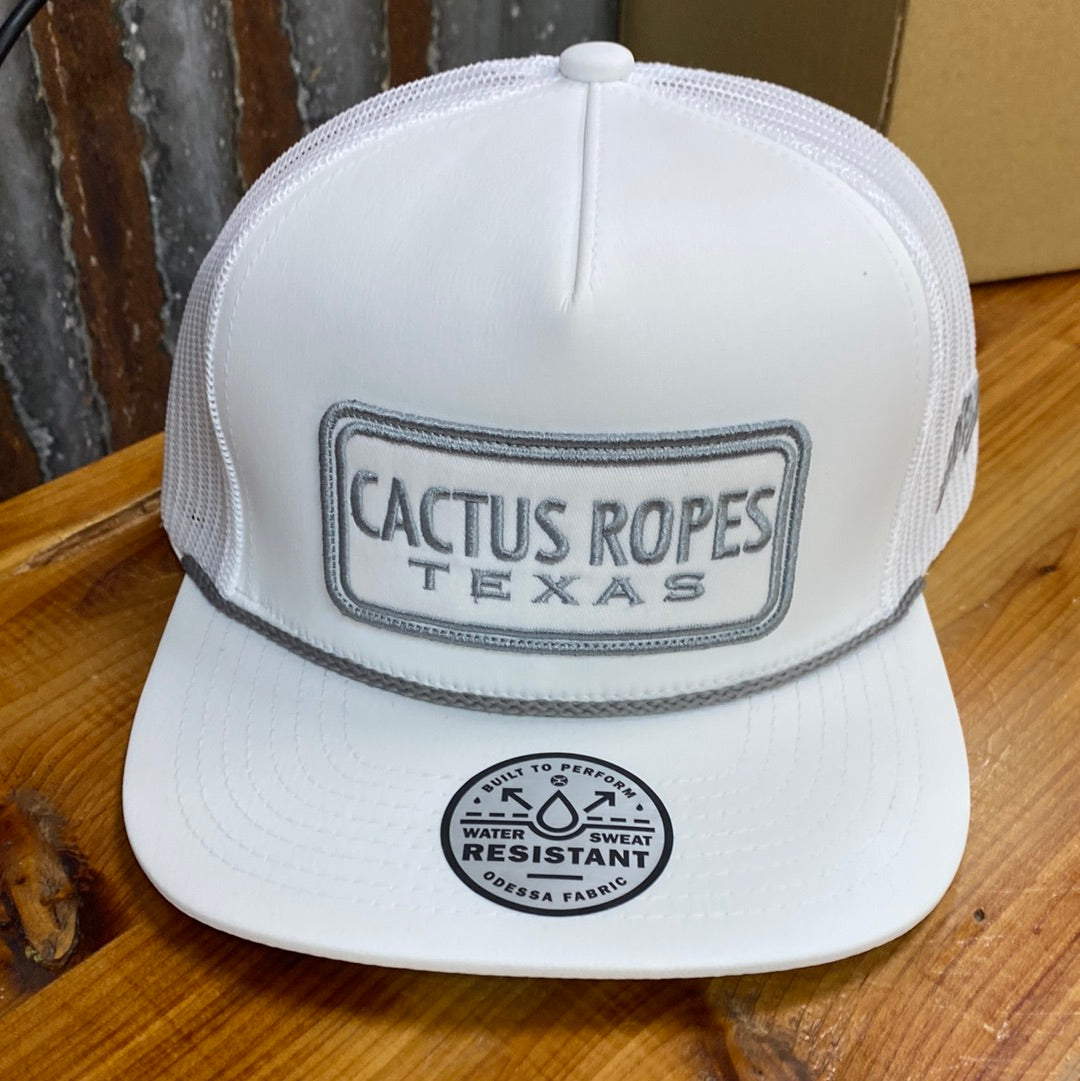 Hooey White Cactus Ropes Cap
