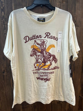 Load image into Gallery viewer, Women’s Wrangler Cream Yellowstone T-Shirt