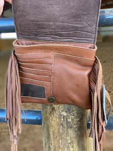 STS Cowhide Miss Kitty Saddle Bag