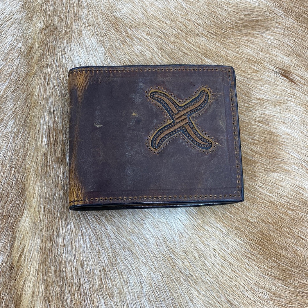 Twisted X Bomber Leather Bifold Wallet
