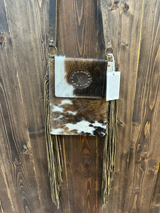 Fringe LV Cowhide Purse