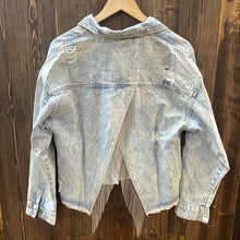 Load image into Gallery viewer, Rhinestone Cowgirl Denim Jacket