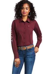 Women’s Maroon Ariat Button Up