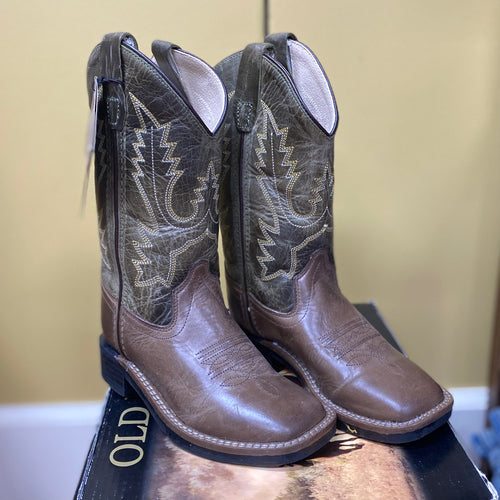 Old West Green Top Kid's Boot