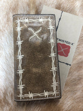 Load image into Gallery viewer, Twisted X Barbed Wire Trim Rodeo Wallet