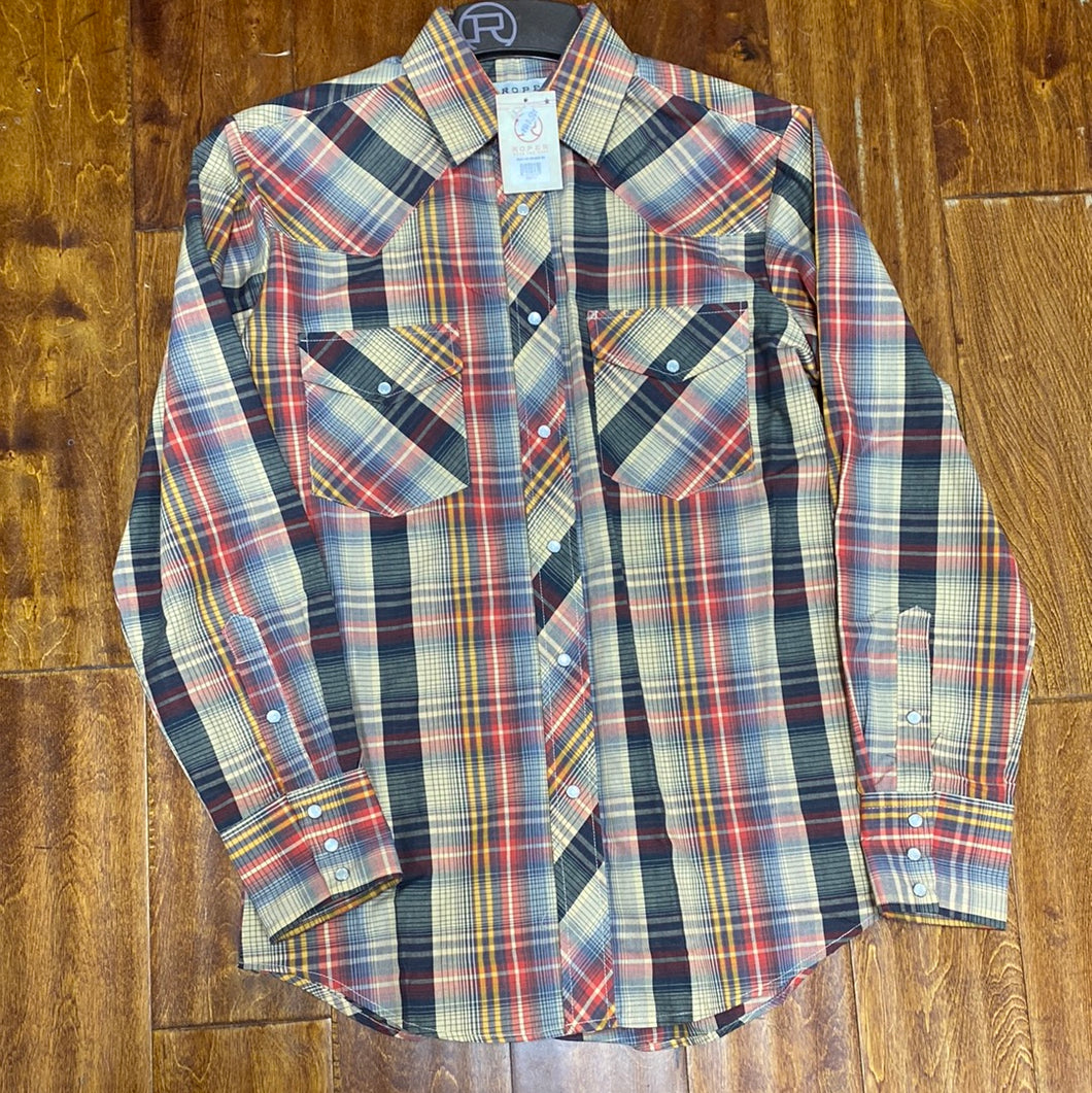 Men’s Roper Plaid Snap