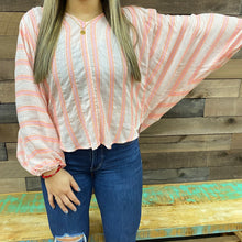 Load image into Gallery viewer, By Together Coral/Pink Batwing Top