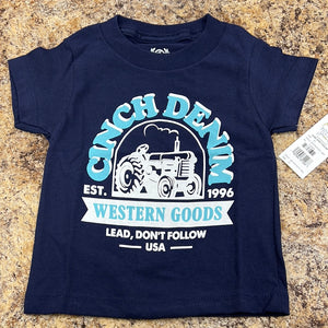 Toddler Boys Navy Cinch Shirt