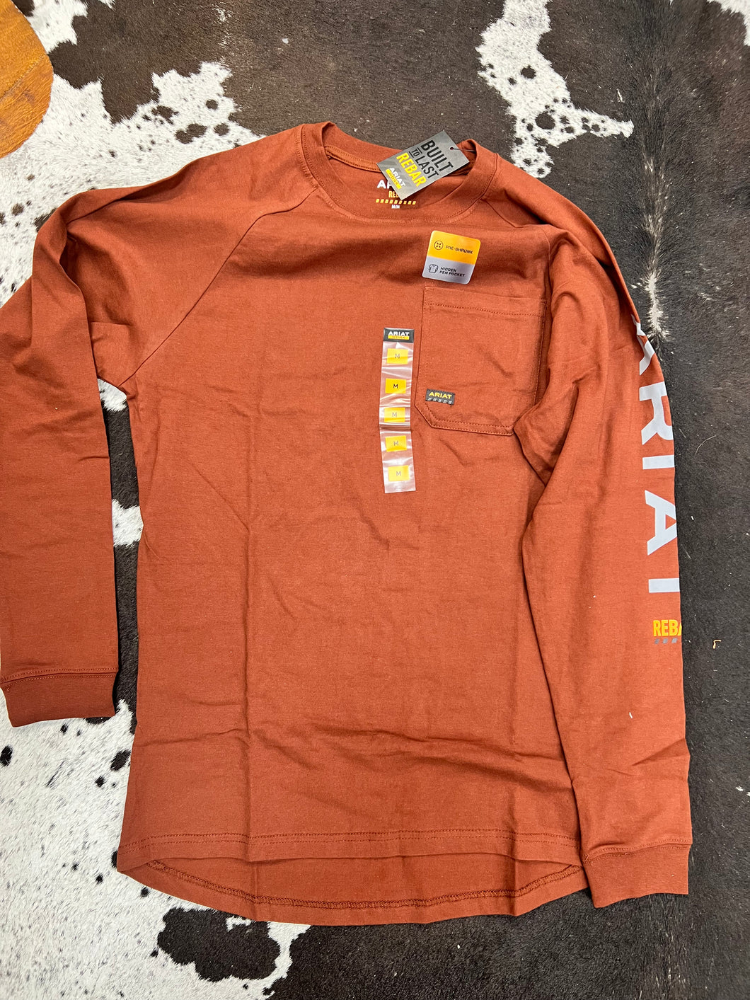 Men’s Ariat Long Sleeve Rebar Cotton Strong Shirt