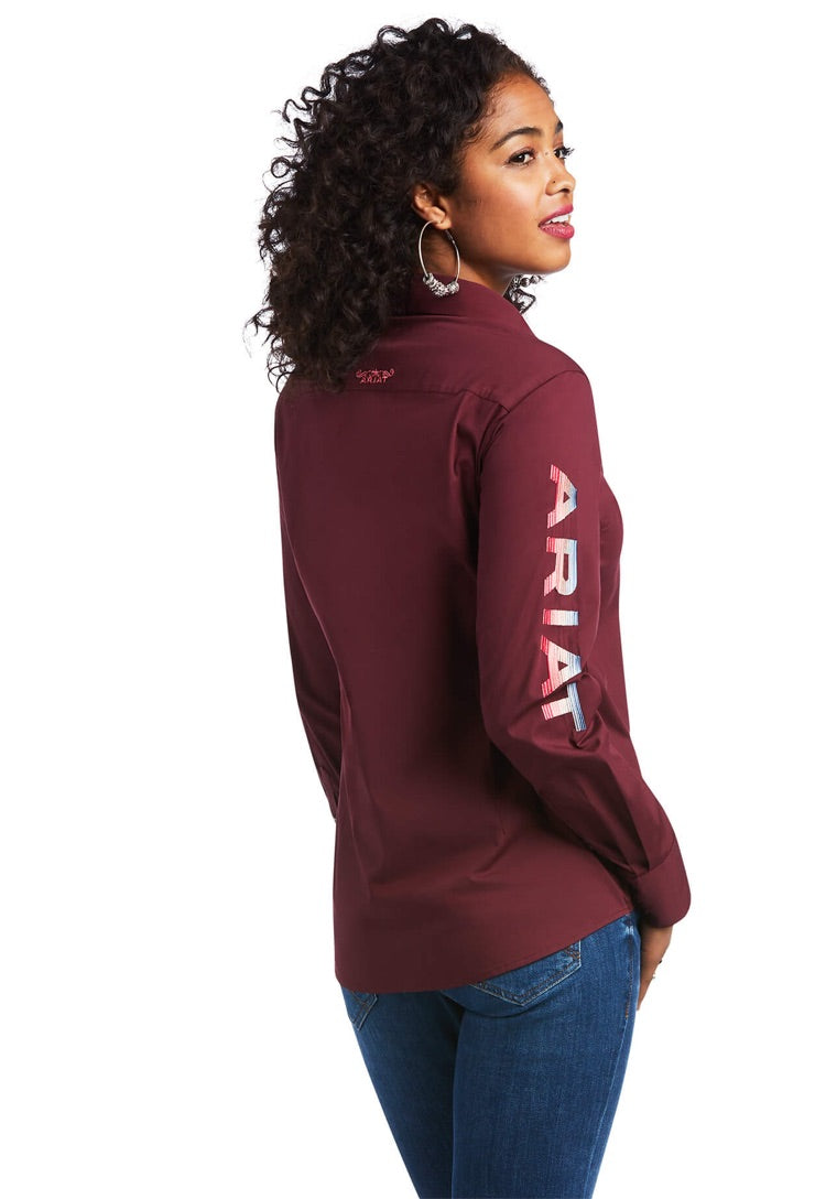 Women’s Maroon Ariat Button Up