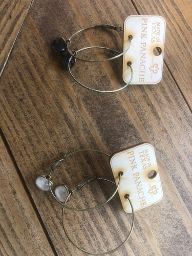 Hoops With Black/White Add Ons