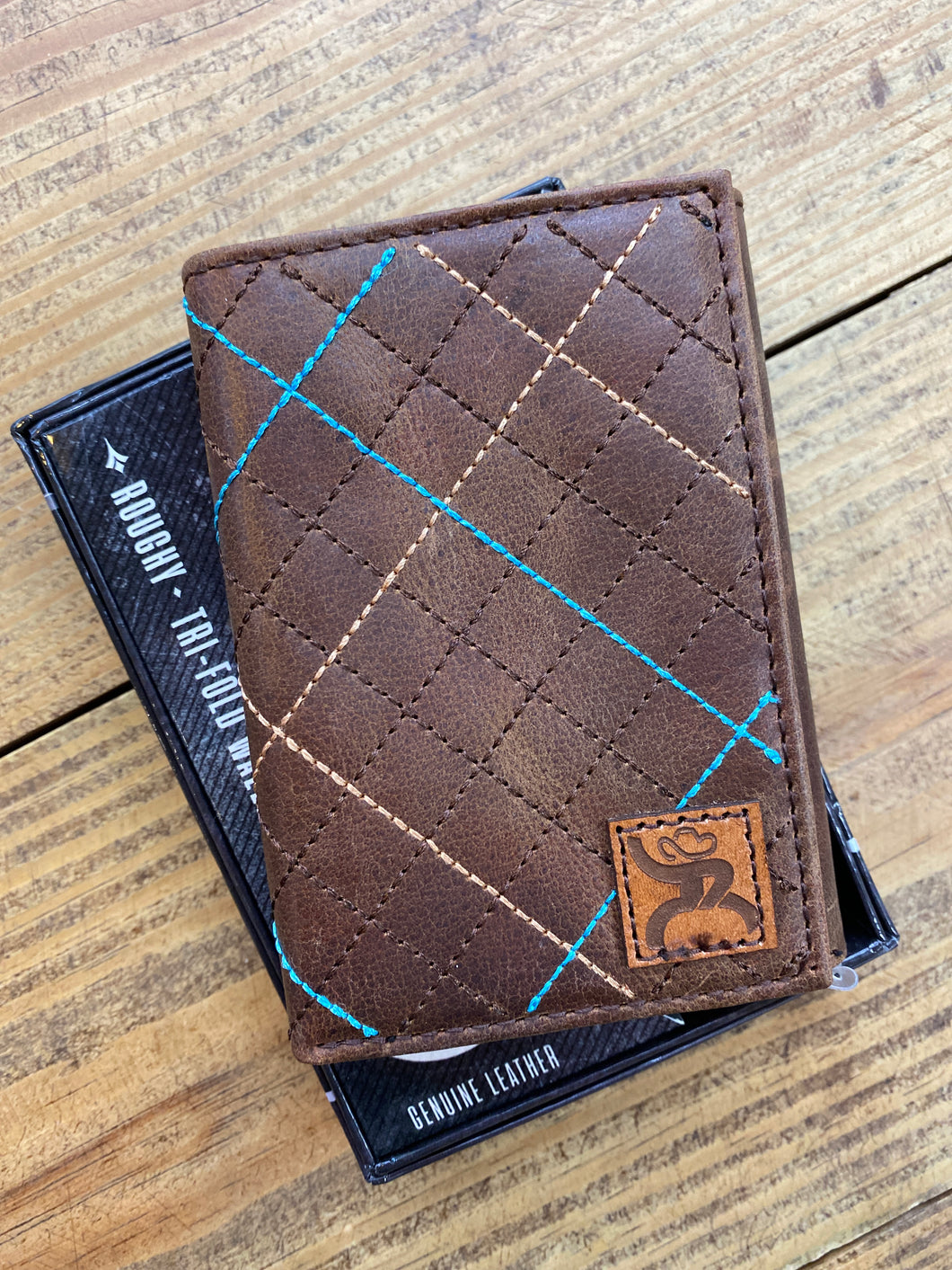 Hooey Crosshatch TriFold Wallet