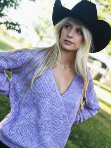 Purple Reverseable Sweater