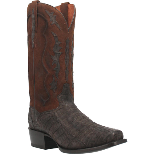 Men’s Charcoal Brown Caiman Boot