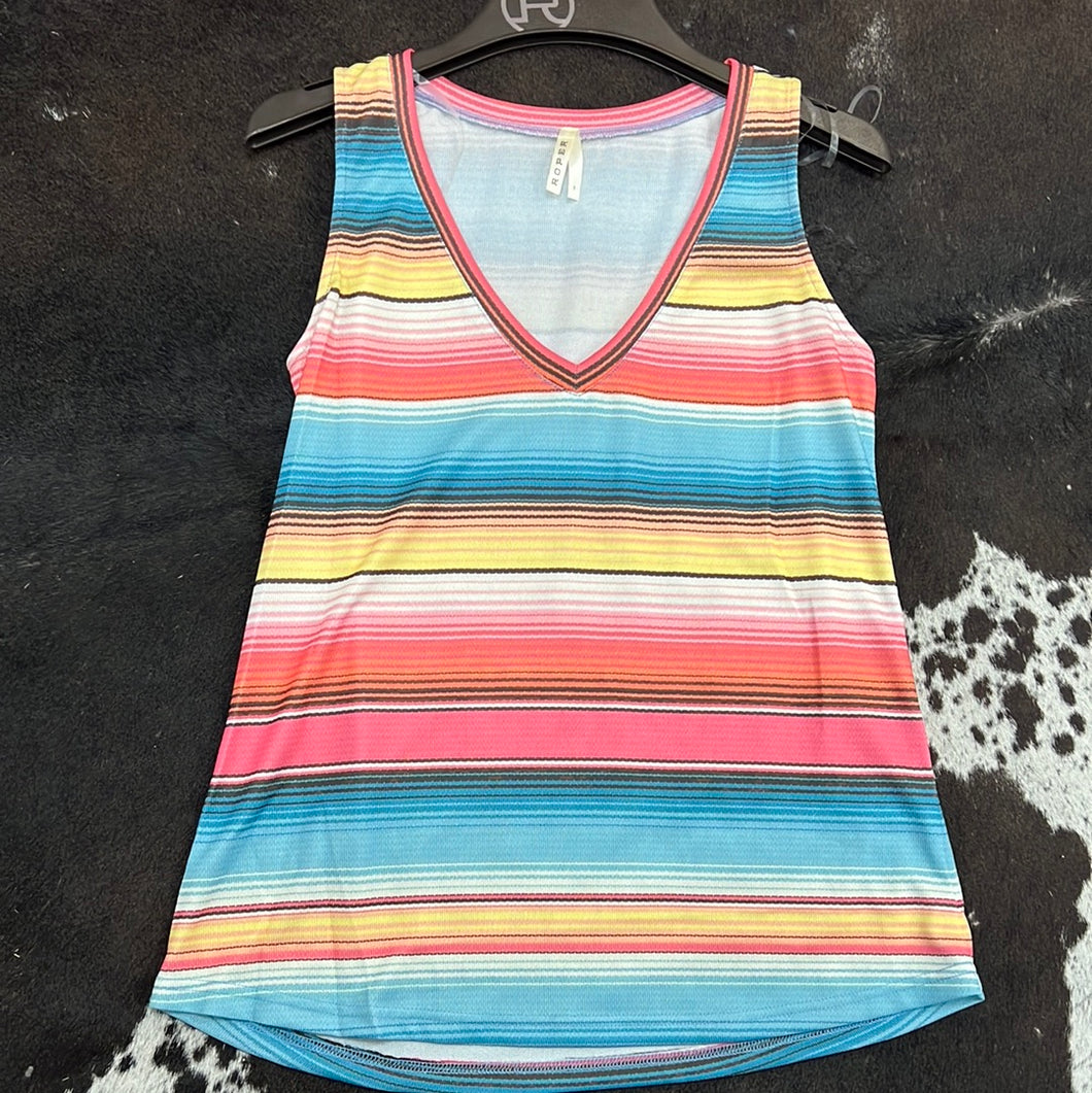 Women’s Serape Roper Tank