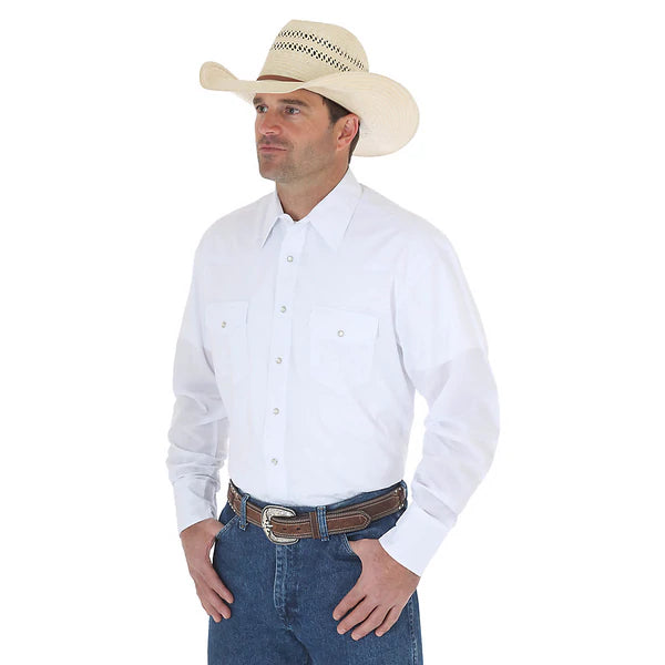 Wrangler Men’s White Snap Up Shirt