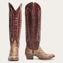 Load image into Gallery viewer, Stetson Women’s Red Ruby Python Boot