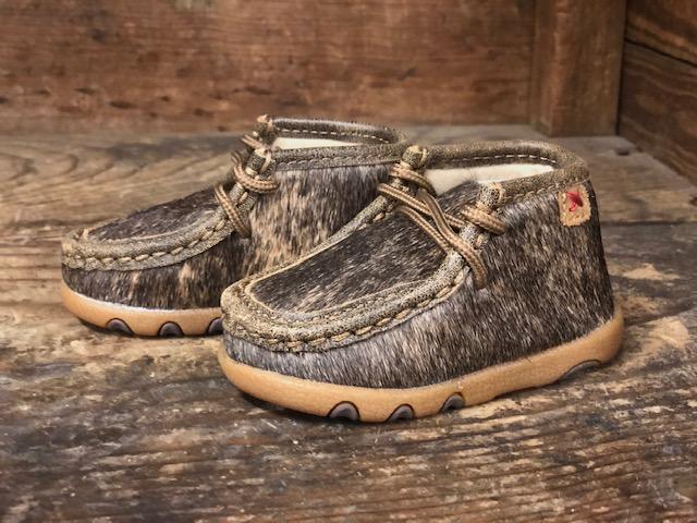 Toddler Twisted X Cowhide Brindle Driving Moc